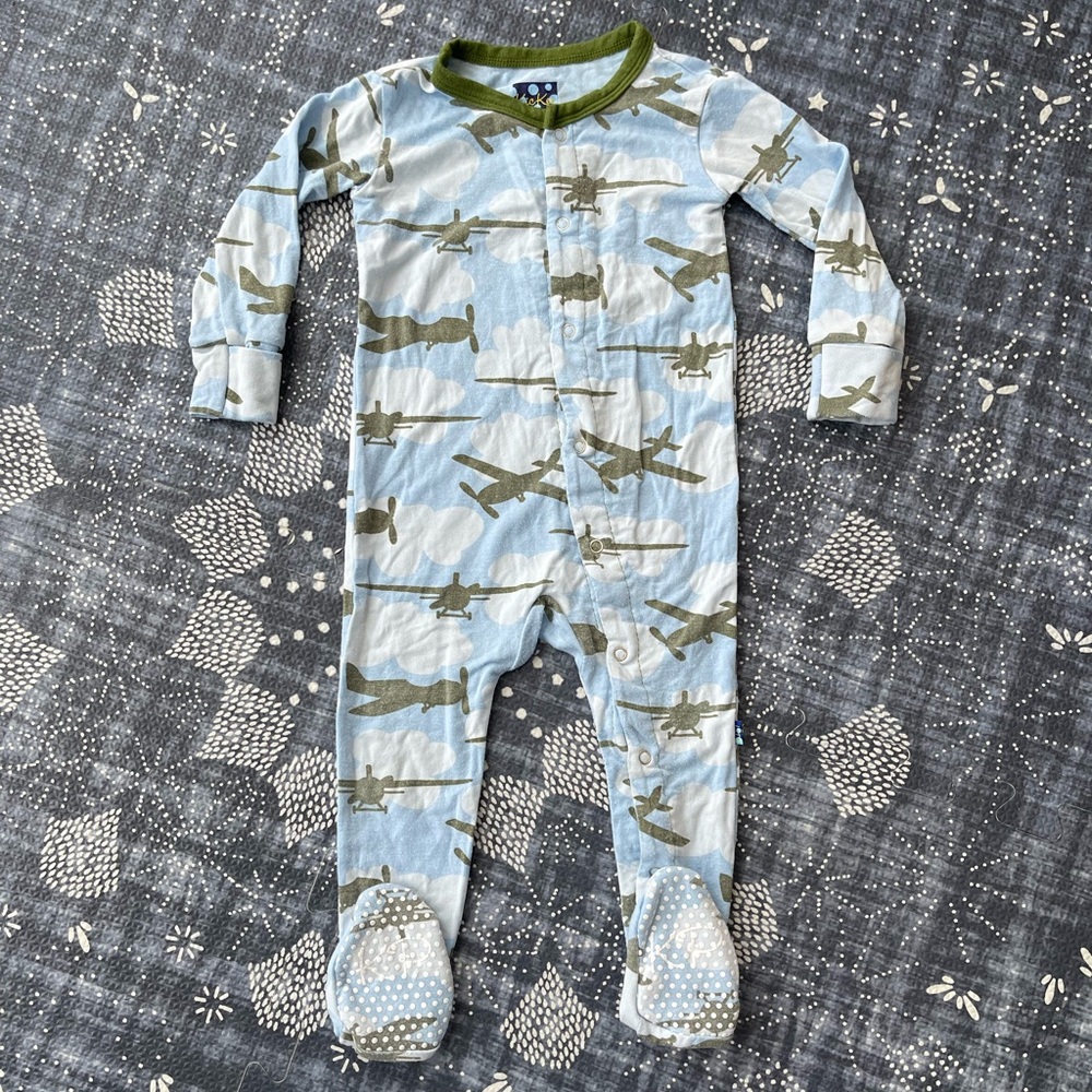 Kickee Pants Airplanes Bodysuit 9-12M